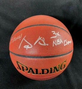 George Blaha Signed & Dual Inscribed Detroit Pistons NBA Basketball - Picture 1 of 6