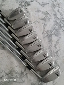 SUPERB SET OF MENS SLOTLINE DOMINATOR GOLF IRONS, RIGHT HANDED, 3-8 PLUS PW & SW - Picture 1 of 6
