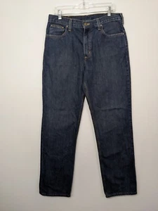Carhartt Men's 34x34 Relaxed Fit Blue Jeans Denim Cotton Blend - Picture 1 of 7