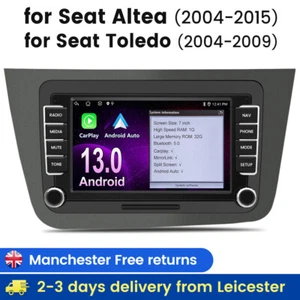 Carplay DAB Android 13 für Seat Altea 2004-2015 Autoradio GPS Navi WLAN USB 2Din - Bild 1 von 13