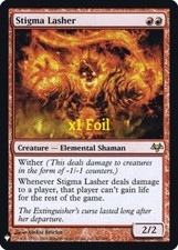 MTG Foil Mystery Booster Stigma Lasher MINT