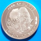 Zambia 5000 kwacha 2015 UNC Leopard Silver Plated Coin