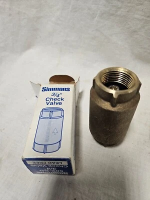 Simmons 502-SB 3/4" Check Valve - Image 1 of 2