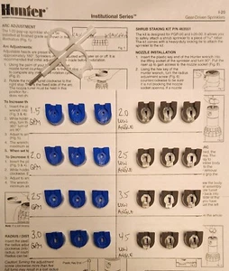 Hunter Blue/gray Nozzles & Adj. Tool - Picture 1 of 1