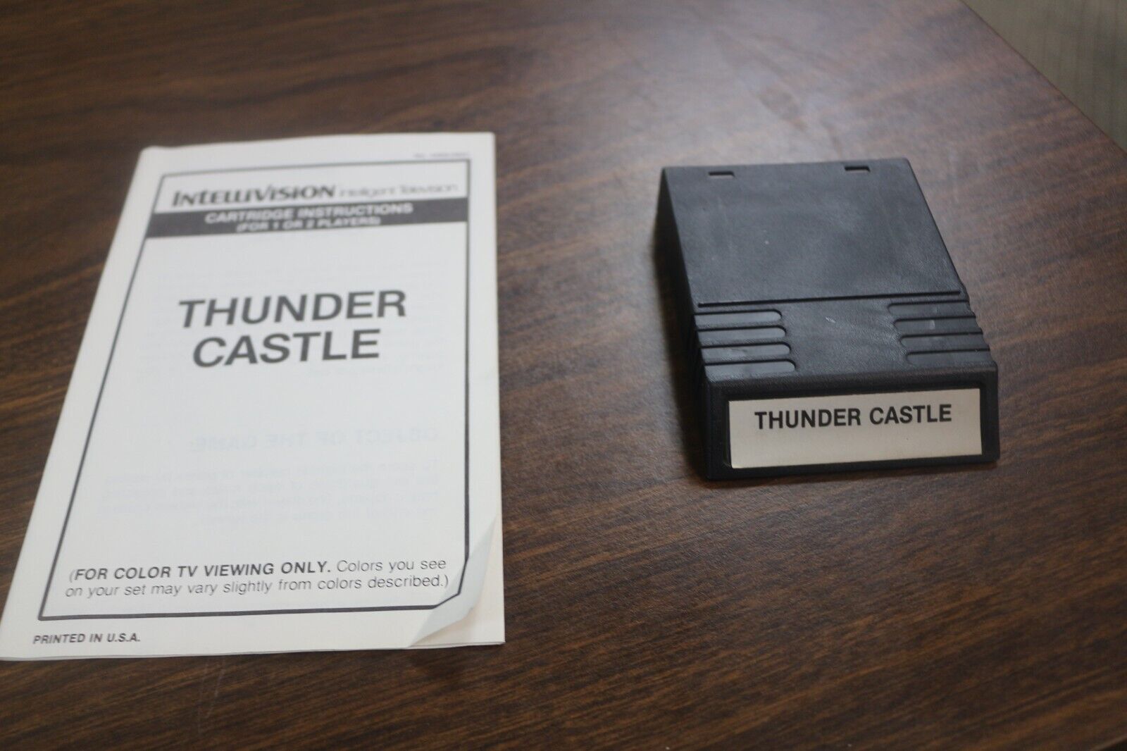 Mattel Intellivision Thunder Castle With Instructions