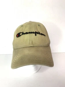 Champion Baseballmütze Kappe Leder verstellbarer Riemen Dad Unisex Strapback Einheitsgröße - Bild 1 von 6