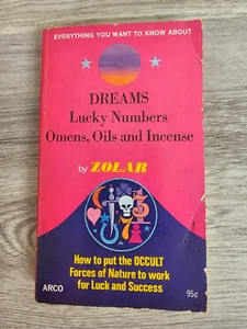 RARE "pink copy" -DREAMS, LUCKY NUMBERS Omens, Oils and Incense by ZOLAR! - Picture 1 of 12