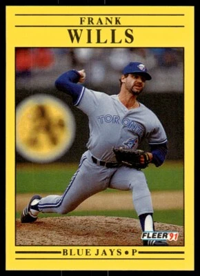 1991 Fleer Baseball Card Frank Wills Toronto Blue Jays #191 - Image 1 of 2
