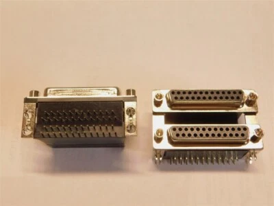 Norcomp 178-025-512-571 25P Dual F/M Over F/M D-Sub Connectors w/ Board Locks  - Image 1 of 3