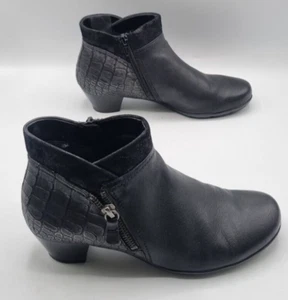 Botines mujer Gabor, negro, talla 37, cremallera, suela cómoda - Imagen 1 de 8