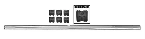 UPPER DOOR MOLDING 1962-66 CHEVROLET TRUCK FITS EIHTER SIDE RH & LH W/CLIPS Foto 1 de 1