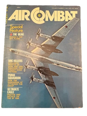 Air Combat Magazine, May 1975 Special Feature: The Russia’s Top Spy Plane VTG - Image 1 of 4