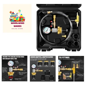 Universal Cooling System Vacuum Type Coolant Refill Tool Kit, Black - Picture 1 of 10