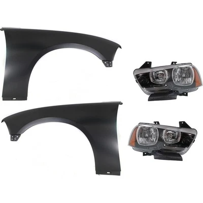 Kit de guardabarros delantero para Dodge Charger 2011-2014 conductor y lado del pasajero Foto 1 de 4