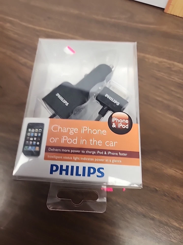 Carregamento rápido Philips no carro iPhone e iPod - novo na caixa. - Imagem 1 de 1