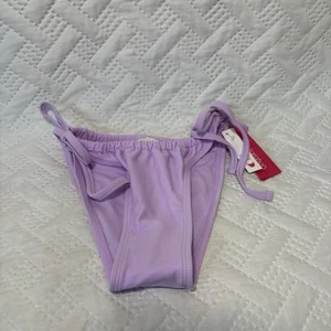 Xhilaration Swim Bottoms High Leg Scoop Waist String Bikini Side Tie Small (0-2) - Picture 1 of 11