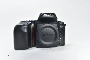 Nikon F50 SLR 35mm Film Camera Body Only Black Tested Working except autofocus - Picture 1 of 12