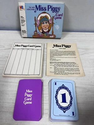 THE VERY FASHIONABLE MISS PIGGY 1980 Milton Bradley Card Game COMPLETE - Image 1 of 4