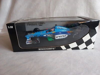 Minichamps 1/18 Alex Wurz 1999 Benetton Playlife B199 .  Free Tracked Delivery - Image 1 of 4