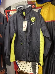 NIKE BVB 09 DORTMUND KINDER JACKE NEU MIT ETIKETT VINTAGE KIDS L Rare Collector - Bild 1 von 11