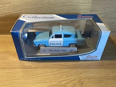 Saico Ford Anglia  Car - Police - Boxed - Scale 1:32 - Image 1 of 4