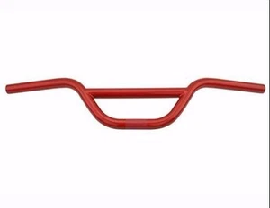 BMX Bicycle Handlebar Steel 22.2mm Red fixie cruiser mountain bike 4"rise - Picture 1 of 1