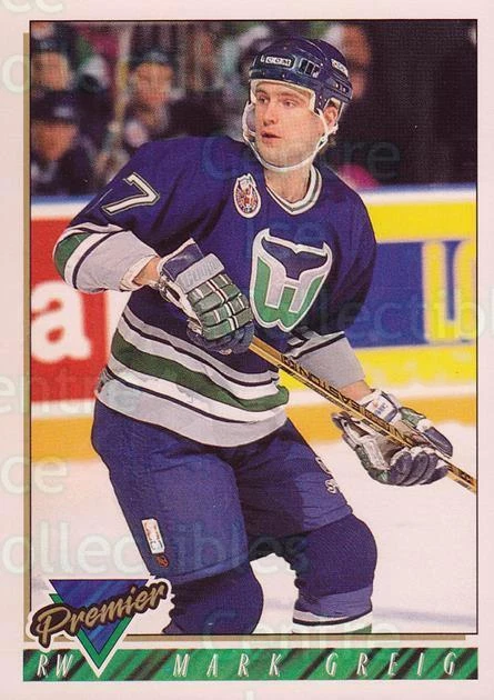 1993-94 Topps Premier #301 Mark Greig - Image 1 of 1