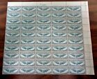 SC# C24 SHEET OF 50 STAMPS NATURAL GUM SKIPS & GUM CREASE  (F-VF Condition) NH 