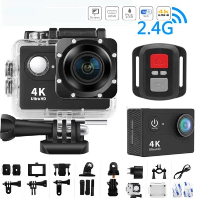 TELECAMERA Go PRO 4K SPORT WIFI ACTION ULTRA HD 16MP VIDEOCAMERA SUBACQUEA 170° - Immagine 1 di 4
