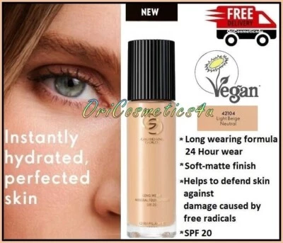 Oriflame Giordani Gold Long Wear Mineral Foundation - Light Beige Neutral SPF20 - Image 1 of 4