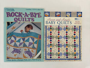 Lot 2 Baby Quilts How To Books Sweet Simple Rock-A-Bye Bumper Pads Wall Hanging 