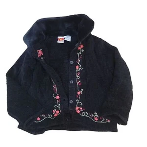 Vintage MC Kids Floral Cardigan Button Sweater - Picture 1 of 3