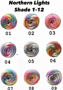 Knitco Northern Lights DK Variegated Knitting/ Crochet Yarn Cupcakes 2x150g - Picture 1 of 38