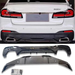 Carbon fiber Rear Bumper Diffuser M Performance Style For 17-23 BMW G30 M Sport - Picture 1 of 13