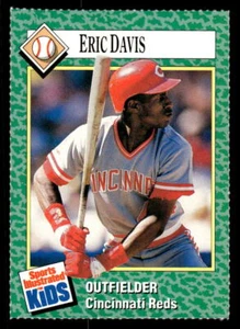 Eric Davis 1990 Sports Illustrated for Kids #140 Cincinnati Reds - Picture 1 of 2