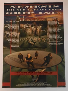 GRIP INC. ~ "Nemesis" ~ Vintage Magazine Print/Promo Ad 1997 - Picture 1 of 1