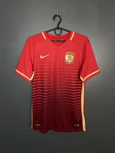 GUANGZHOU EVERGRANDE 2016/2017 HOME FOOTBALL SHIRT NIKE SOCCER JERSEY SIZE S - Picture 1 of 9