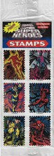 MARVEL SUPER HEROES STAMPS   6 STAMPS SPIDER-MAN Chris Martin Enterprises 1996