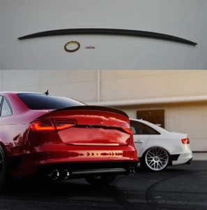 Aleron Audi A4 B8 sedan de 2008 a 2012 alerón negro brillo spoiler - Imagen 1 de 4