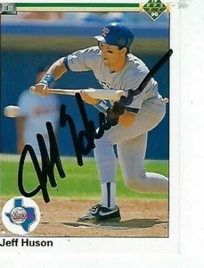 JEFF HUSON SIGNED 1990 UPPERDECK #788 - TEXAS RANGERS  - Picture 1 of 1