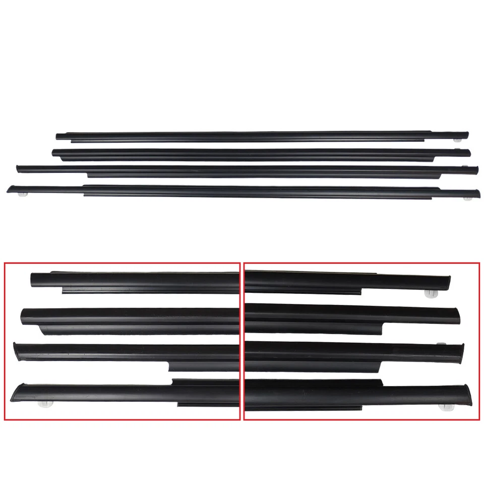 4 шт новых молдинговых уплотнительных полосок для ремня передней задней двери для Toyota Prius 2004-2009 годов выпуска - Изображение 1 из 4