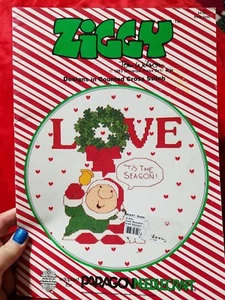 ziggy counted cross stitch love is christmas pattern book - Picture 1 of 2