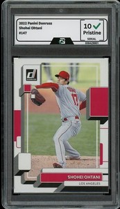 2022 Panini Donruss #147 Shohei Ohtani GRADED 10 GEM Mint Los Angeles Angels