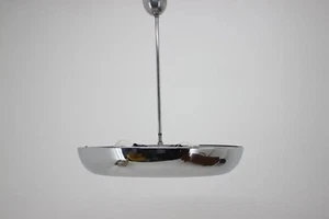 Vintage Design Functionalist chrome pendant Light Mid Century - Picture 1 of 10