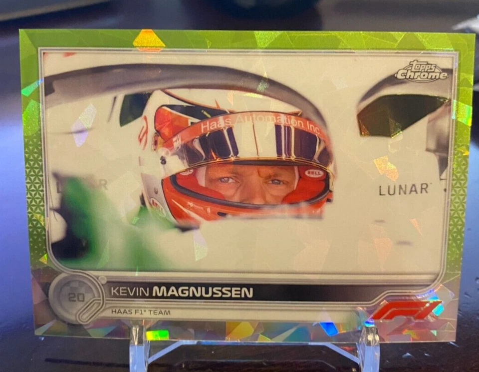 2022 Topps Chrome Sapphire Formula 1 F1 #76 Kevin Magnussen Chartreuse #030/100 - Image 1 of 1