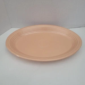 Fiesta Ware 13 5/8" Large Oval Serving Platter Apricot P86 CC imprint 1994 Stamp - Bild 1 von 8