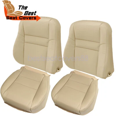 Cubierta de asiento de cuero delantera ambos lados tostada para Honda Accord EX 2003 2004 2005 2006 Foto 1 de 4