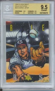 1994 CLASSIC BEST GOLD DEREK JETER ACETATES GREENSBORO #SH3 BGS GEM MINT 9.5 - Picture 1 of 2