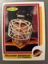 Richard BRODEUR 1986-87 O-Pee-Chee Hockey #246 Vancouver Canucks