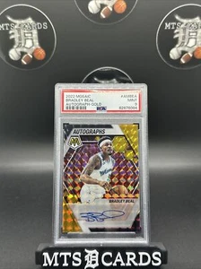 Bradley Beal 2022-23 Panini Gold Mosaic Auto #6/10 PSA 9 - Picture 1 of 2